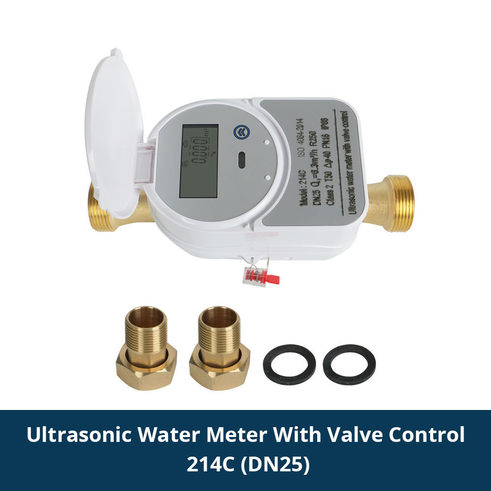 Meter Air Ultrasonik Smart Valve Zigbee Tuya IP68 LCD DN15-DN25 | Tuya Zigbee Smart Valve Ultrasonic Water Meter IP68 LCD DN15-DN25