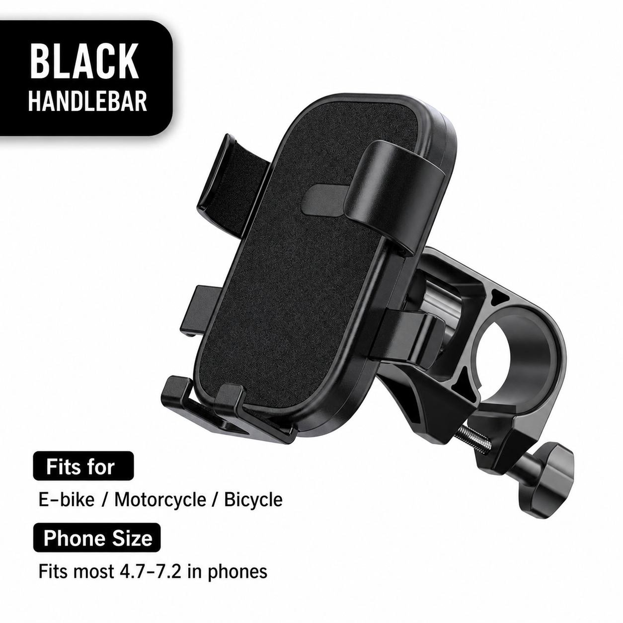 Holder HP Sepeda Motor/Sepeda 5-7.2 Inci dengan Pilihan Payung, Dudukan Setang/Spion | Bike Motorcycle Phone Mount 5-7.2 Inch with Optional Umbrella, Handlebar/Mirror Mount