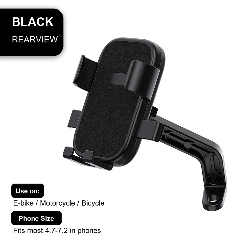 Holder HP Sepeda Motor/Sepeda 5-7.2 Inci dengan Pilihan Payung, Dudukan Setang/Spion | Bike Motorcycle Phone Mount 5-7.2 Inch with Optional Umbrella, Handlebar/Mirror Mount
