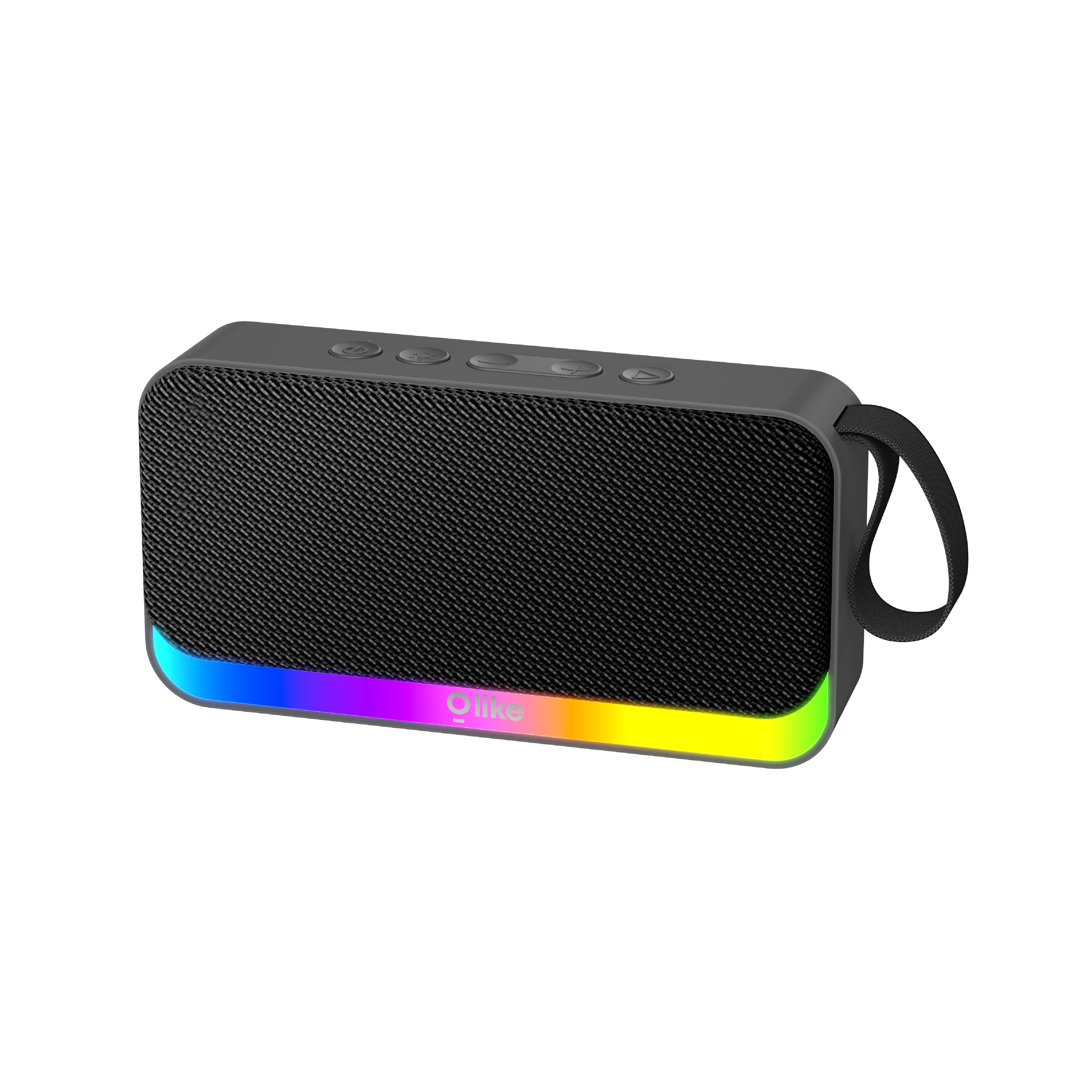 Speaker Bluetooth Olike SF18 5W BT 5.4 LED Lamp TWS 1200mAh Hitam | Olike SF18 Bluetooth Speaker 5W BT 5.4 LED Lamp TWS 1200mAh Black