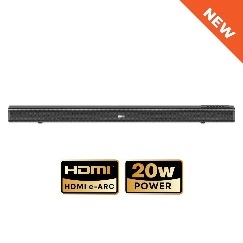Speaker Bluetooth Olike S18H Soundbar 20W Hitam HDMI AUX COAX USB | Olike S18H Bluetooth Soundbar Speaker 20W Black HDMI AUX COAX USB