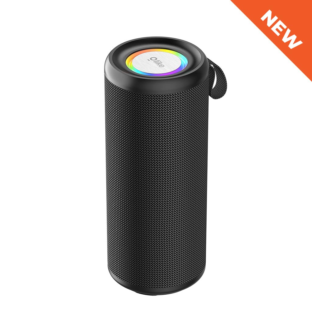 Olike SF12 Speaker Bluetooth 10W LED Light TWS IPX5 Hitam | Olike SF12 10W Bluetooth Speaker LED Light TWS IPX5 Black