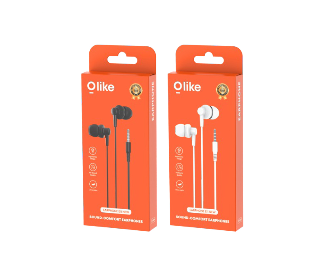 Olike E11 Earphone In-Ear Kabel 3.5mm Ultra Ringan 10mm | Olike E11 Wired In-Ear Earphones 3.5mm Ultra Light 10mm
