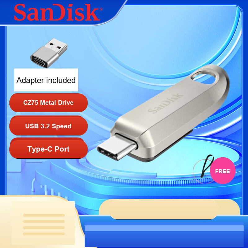 Sandisk Flashdisk Mini CZ50/CZ48/CZ410/CZ600/CZ75 16GB-256GB USB 2.0/3.0/Type-C untuk PC & Audio Mobil | Sandisk Mini Flash Drive CZ50/CZ48/CZ410/CZ600/CZ75 16GB-256GB USB 2.0/3...