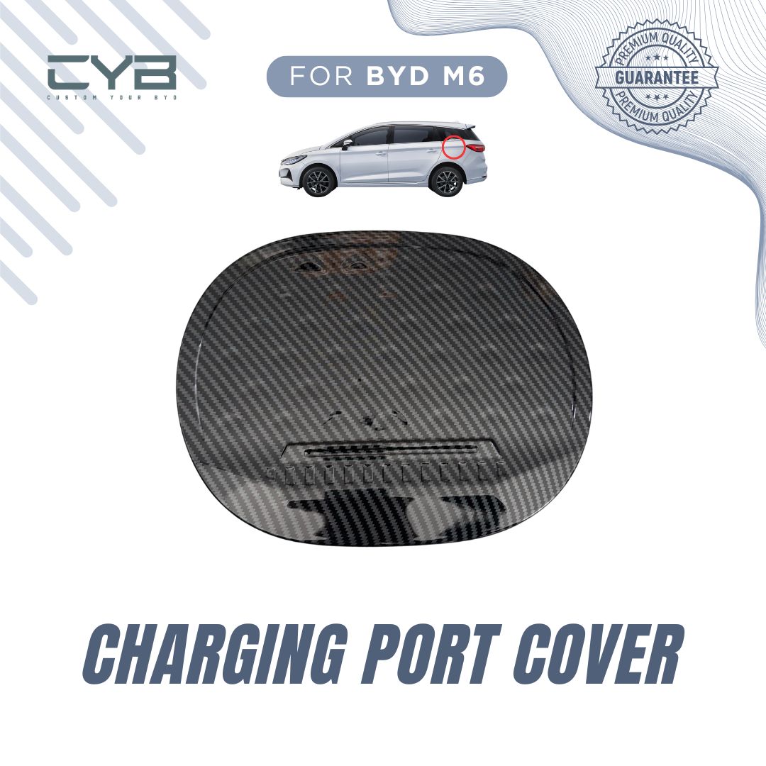 BYD M6 - Charging Port Cover [Carbon] 2