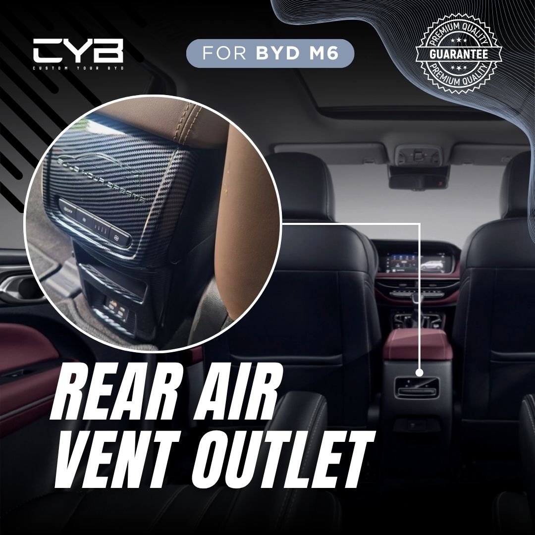 BYD M6 - Rear Air Vent Outlet Cover [Carbon] 4