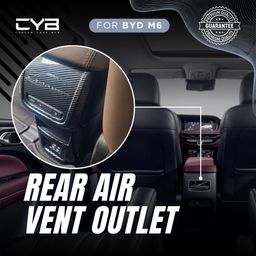 BYD M6 - Rear Air Vent Outlet Cover [Carbon] 3