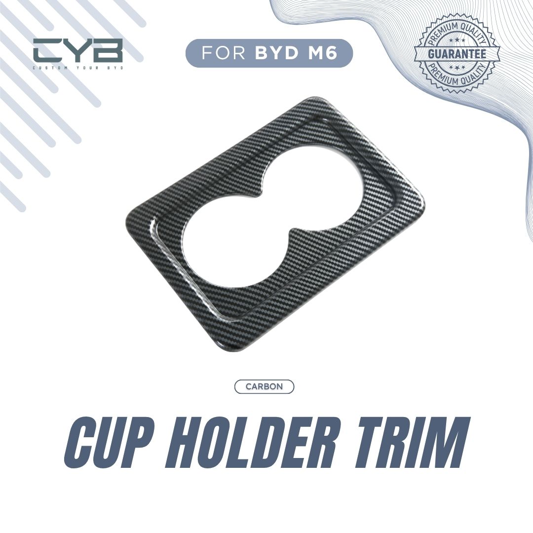 BYD M6 - Cup Holder Trim [Carbon] 2