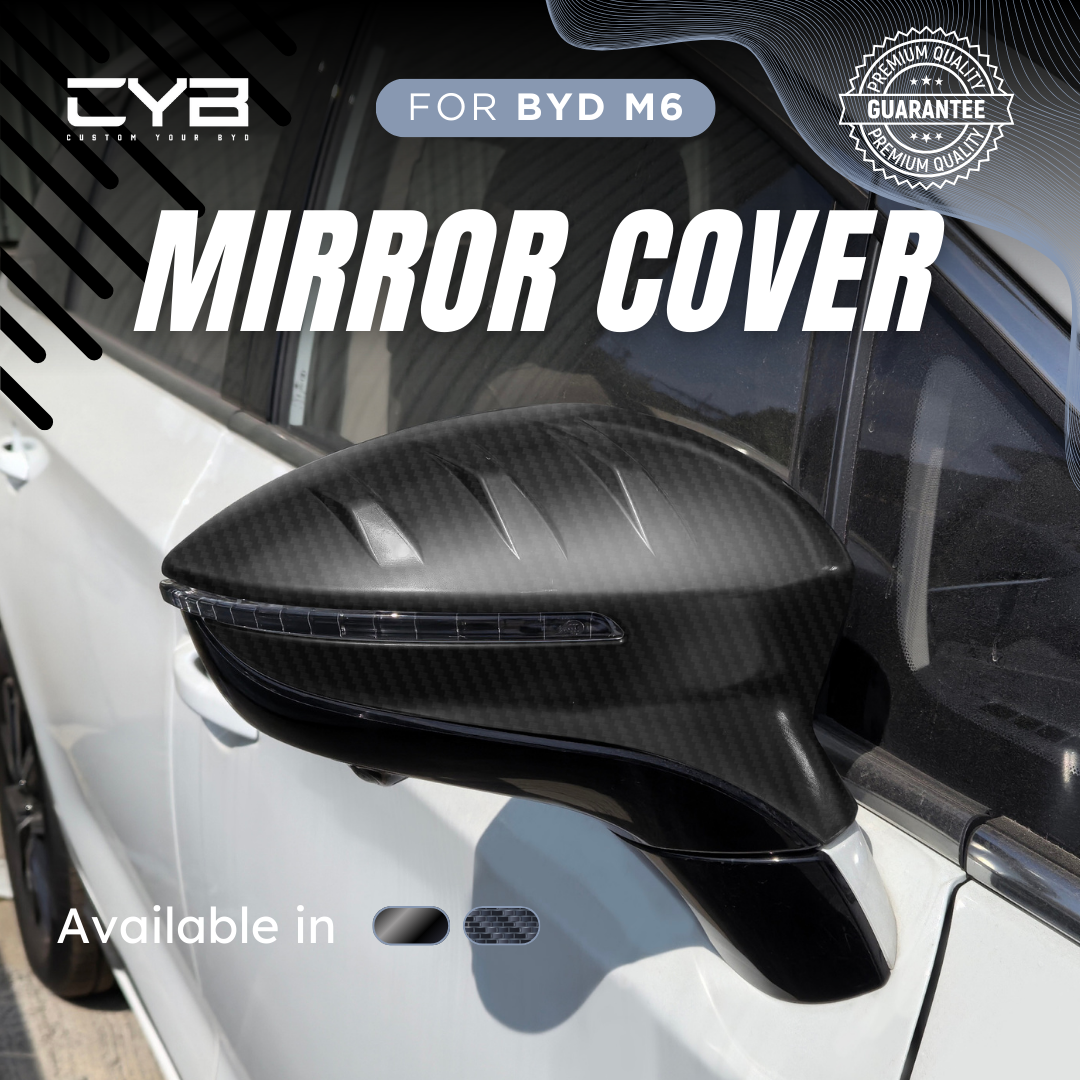 BYD M6 - Mirror Cover + kaki [Hitam + Kaki] 4