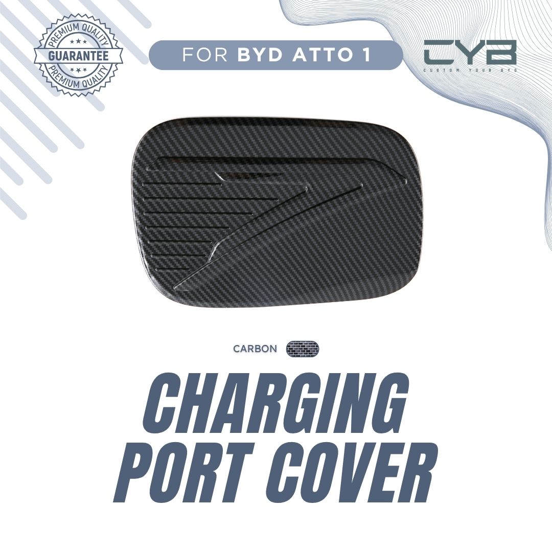 BYD Atto1 - Charging Port Cover [Carbon] 2