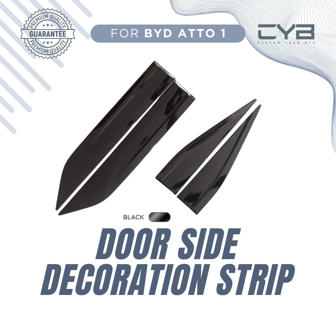 BYD Atto1 - Door Side Decoration Strip [Hitam] 2