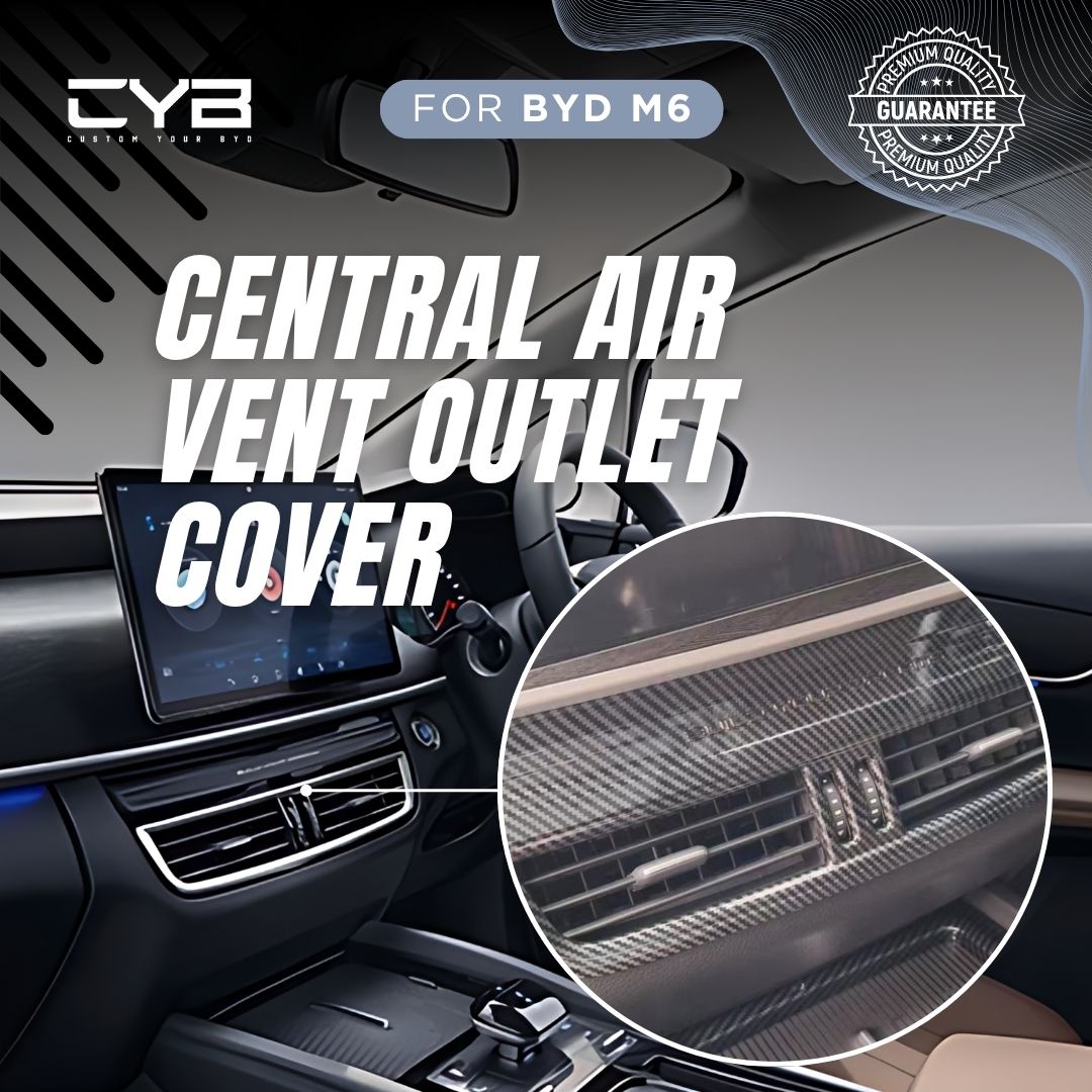 BYD M6 - Central Air Vent Outlet Cover [Carbon] 4