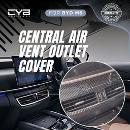 BYD M6 - Central Air Vent Outlet Cover [Carbon] 3