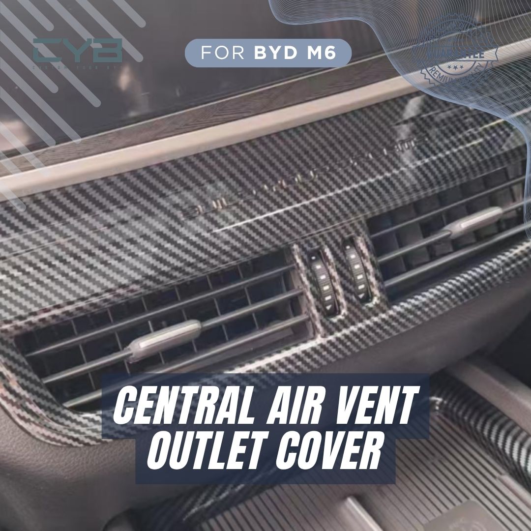 BYD M6 - Central Air Vent Outlet Cover [Carbon] 2