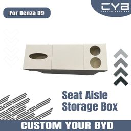 Denza D9 - Seat Aisle Storage Box [Putih]
