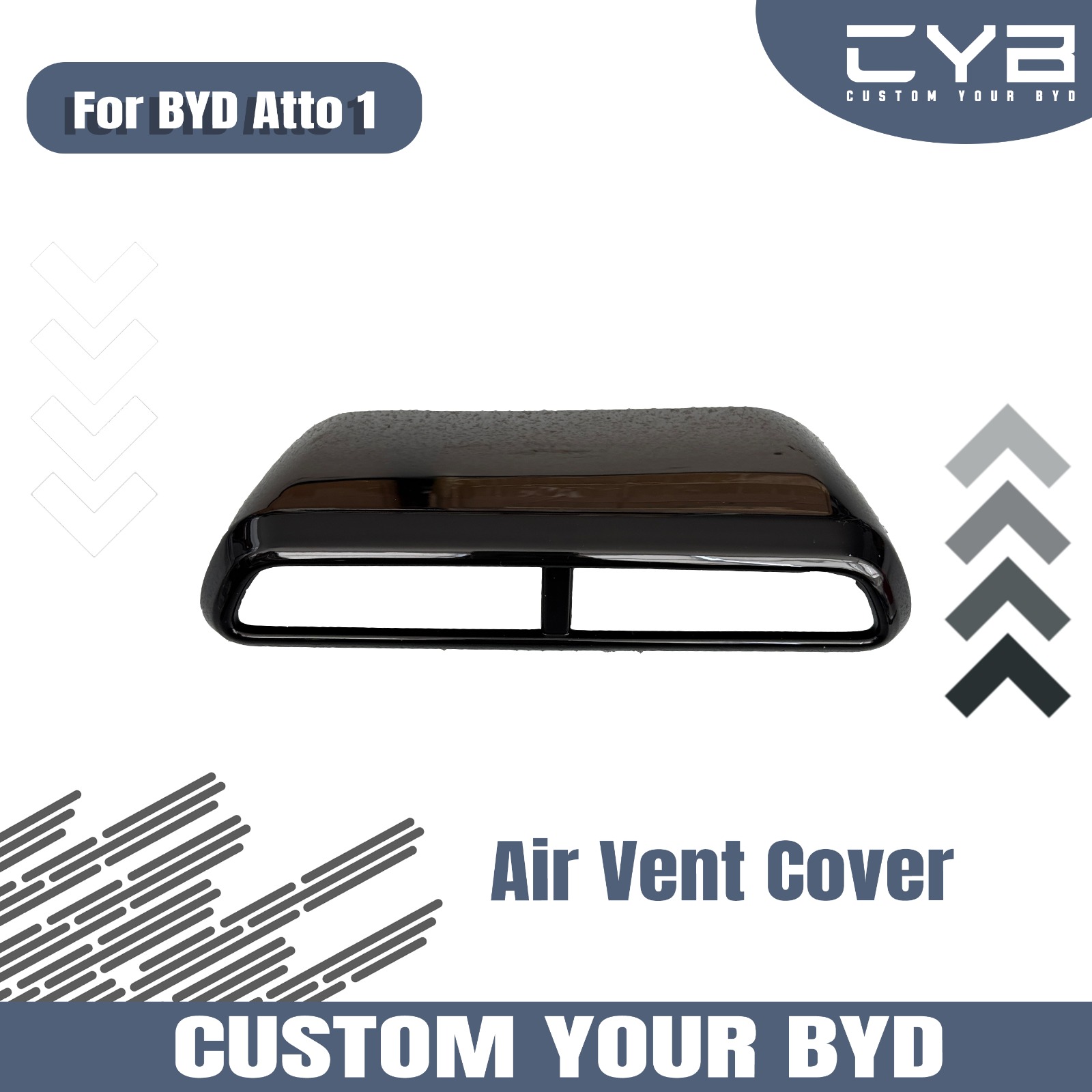 BYD Atto1 - Air Vent Cover [Center Hitam] 2