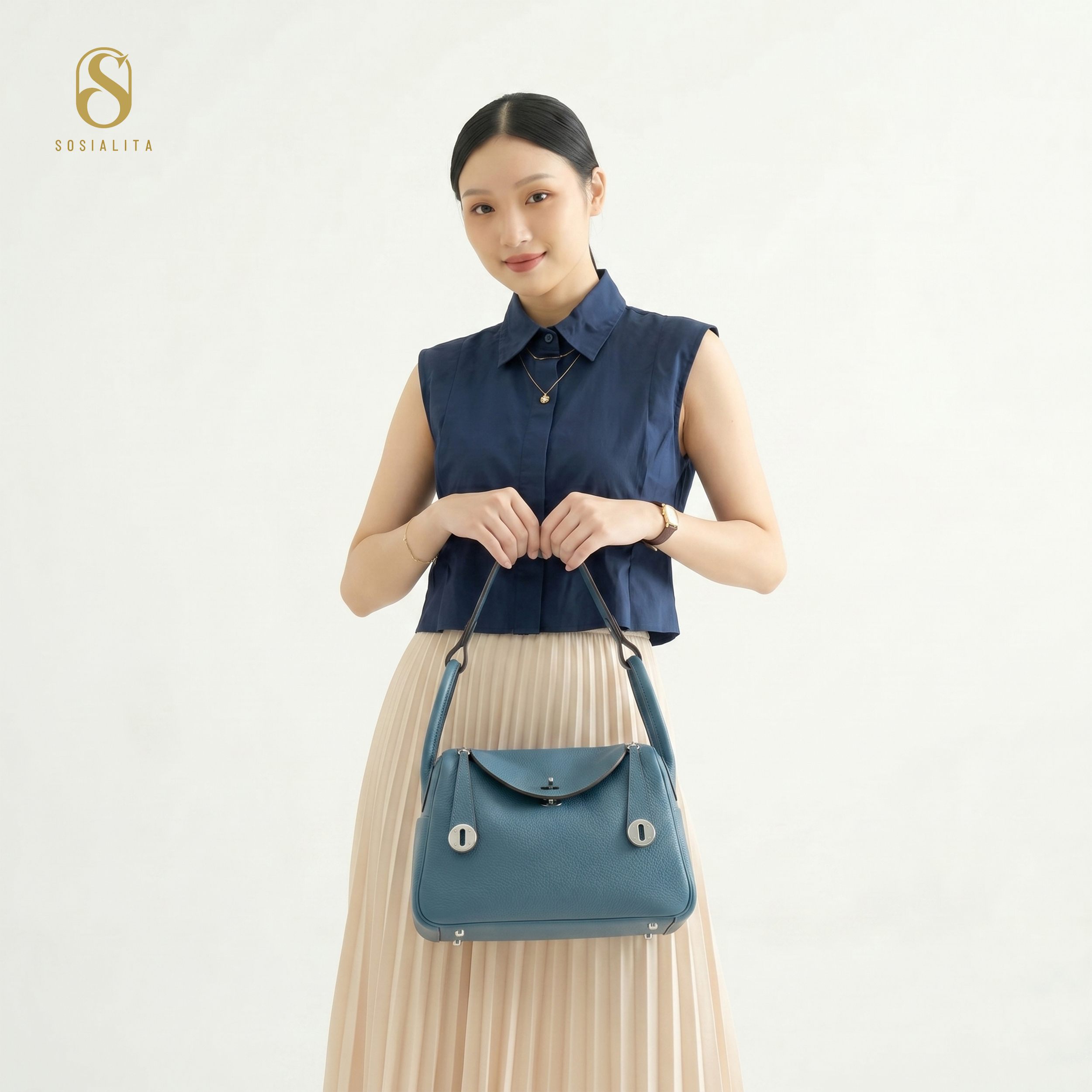 Livora 26 SILVER Hardware Genuine Leather Bag Tas Kulit Asli Tas Wanita Tas Bahu Shoulder Bag