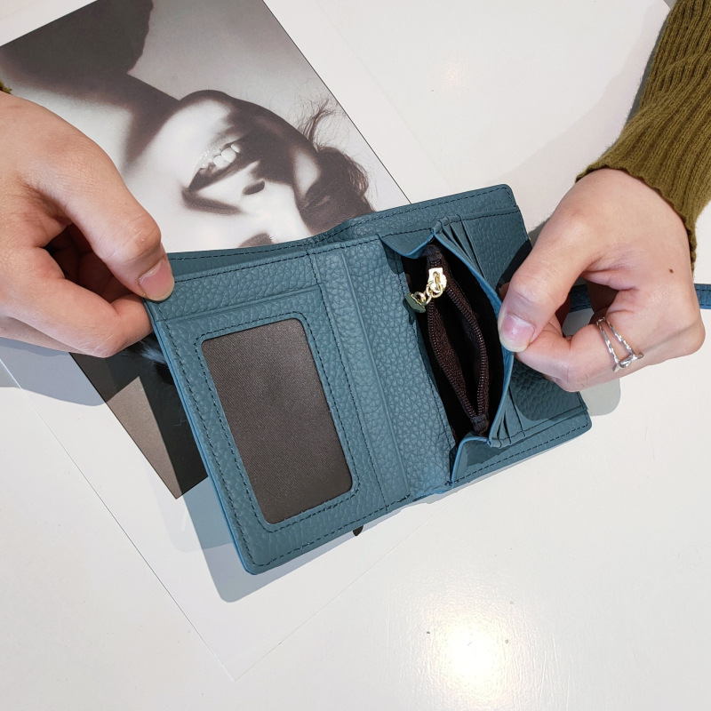 Sosialita Doogun Bifold Medium Genuine Leather Wallet Dompet Kulit Asli Dompet Wanita Dompet Lipat Dompet Kartu