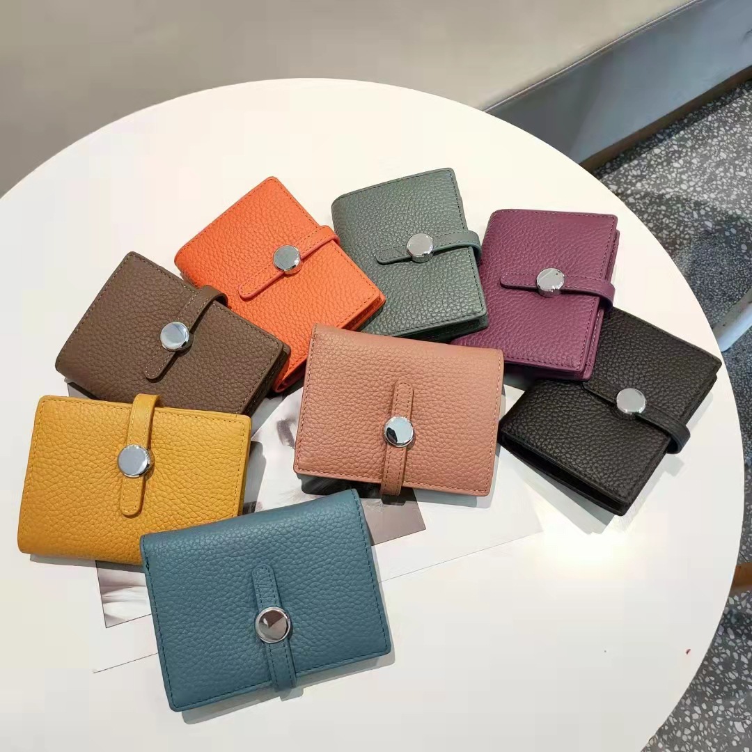 Sosialita Doogun Bifold Medium Genuine Leather Wallet Dompet Kulit Asli Dompet Wanita Dompet Lipat Dompet Kartu