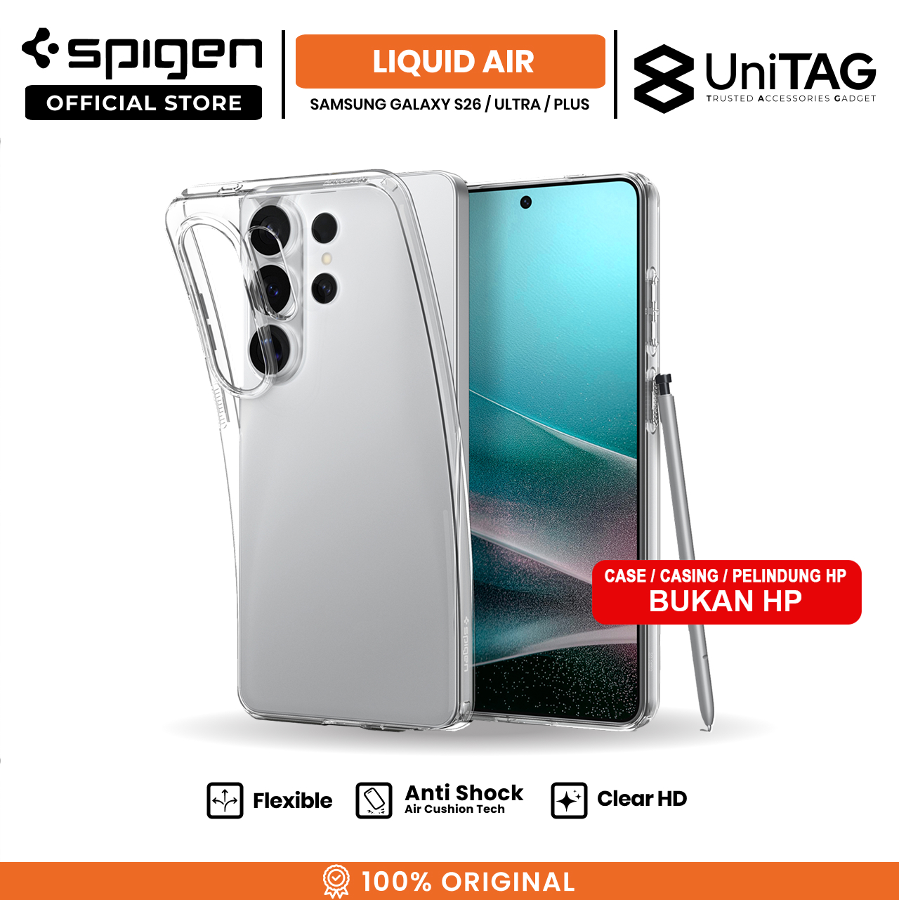 Spigen Galaxy S26 Plus Case Liquid Crystal - Crystal Clear ACS10701 (Offline SKU)