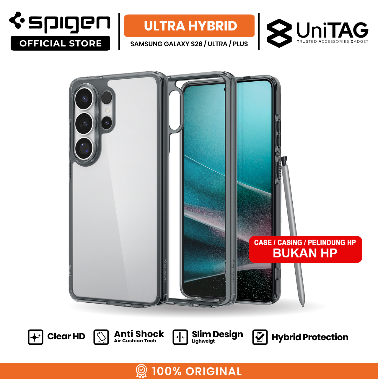 Spigen Galaxy S26 Plus Case Ultra Hybrid - Space Crystal ACS10708 (Offline SKU)
