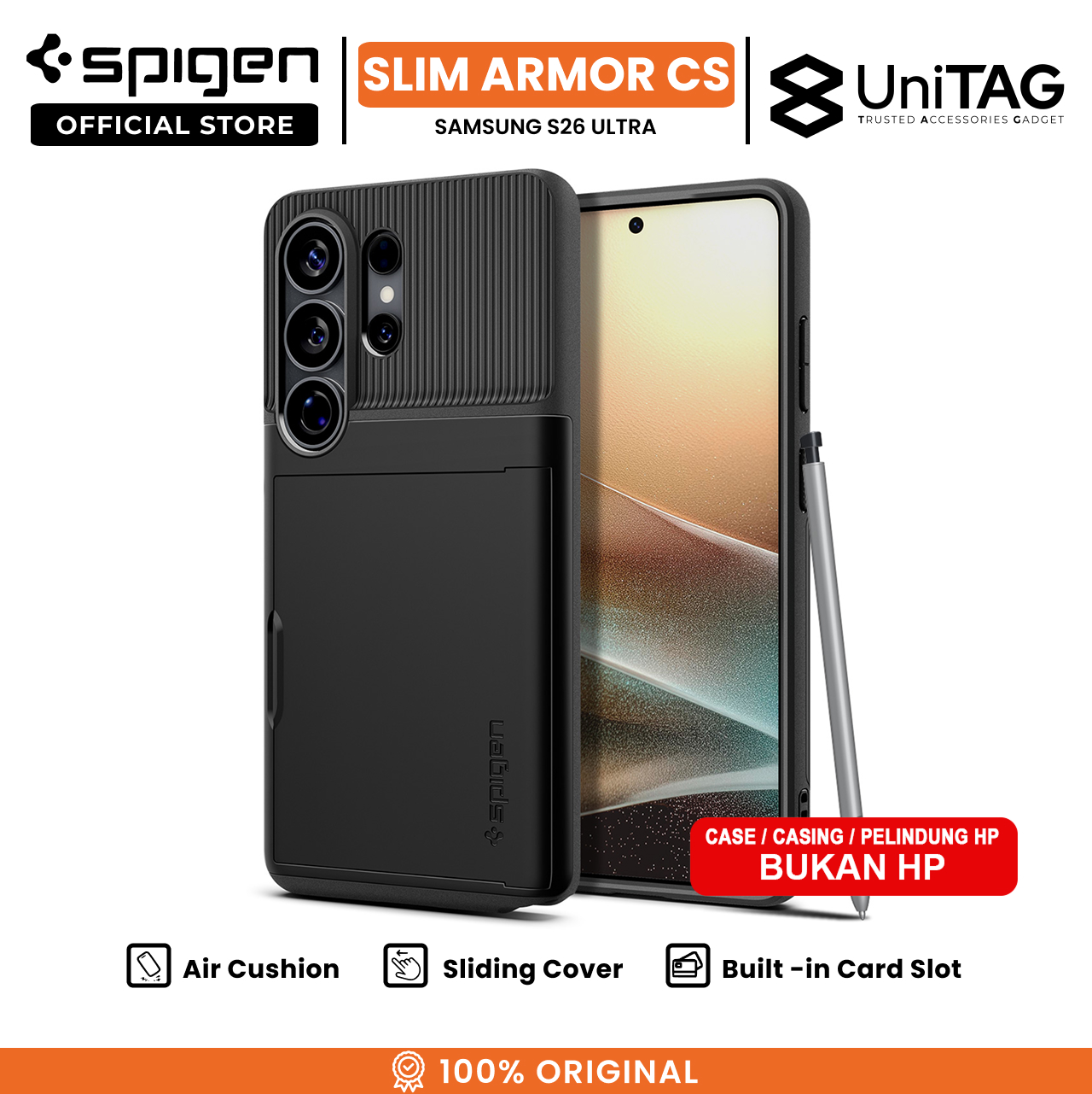 Spigen Galaxy S26 Ultra Case Slim Armor CS - Black ACS11036