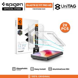 SPIGEN Tempered Glass for iPhone Duo Ultra Foldable Glas tR EZ Fit Pro HD Anti Gores Anti Spy Privacy Clear Transparant Screen Cover