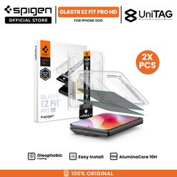 SPIGEN Tempered Glass for iPhone Duo Ultra Foldable Glas tR EZ Fit Pro HD Anti Gores Anti Spy Privacy Clear Transparant Screen Cover