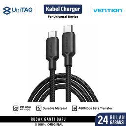 Vention Kabel USB C to C 2.0 3A for iPhone 18 17 16 Samsung Android PD 60W Fast Charging Cable Charger by UniTAG