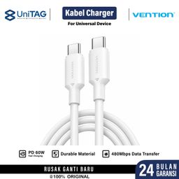 Vention Kabel USB C to C 2.0 3A for iPhone 18 17 16 Samsung Android PD 60W Fast Charging Cable Charger by UniTAG