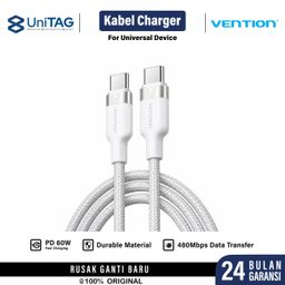 Vention Kabel USB C to C 2.0 3A for iPhone 18 17 16 Samsung Android PD 60W Fast Charging Cable Charger by UniTAG