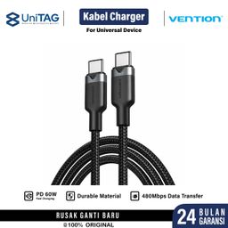 Vention Kabel USB C to C 2.0 3A for iPhone 18 17 16 Samsung Android PD 60W Fast Charging Cable Charger by UniTAG