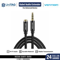 Vention Kabel TRRS 3.5mm Male to Female for Android Smartphone Tablet Hi-Fi Audio Extender by UniTAG