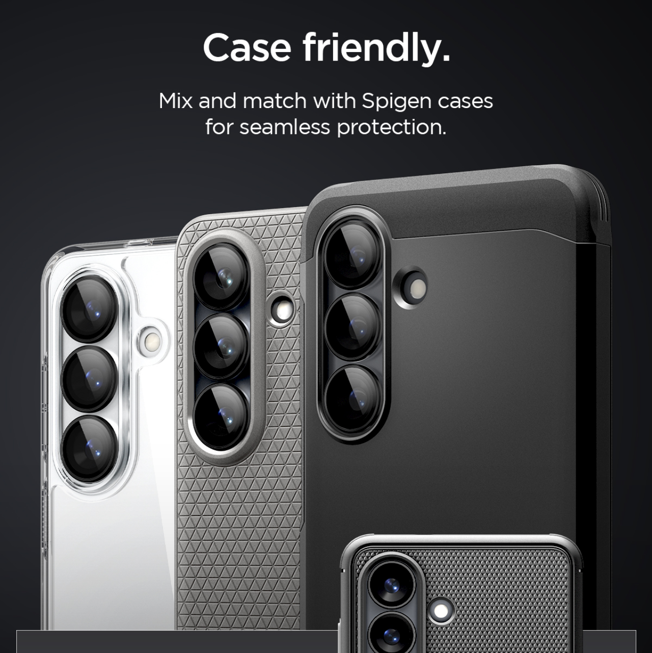 Spigen Galaxy S26 Plus Camera Lens Protector Camera Ring with Tray 2 Pack GlastR EZ Fit Optik Pro HD - Black AGL11088 (Offline SKU)