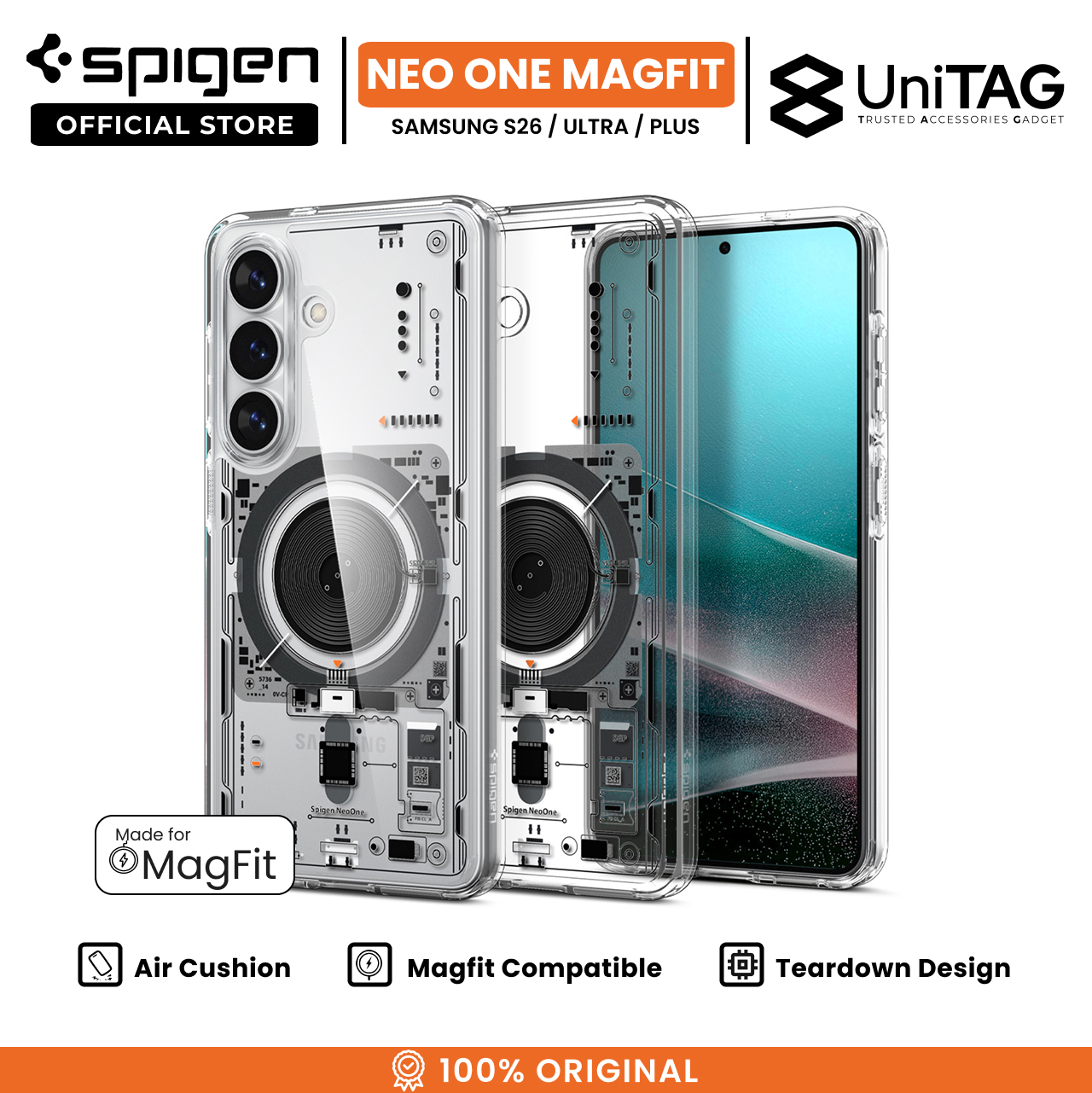 Spigen Galaxy S26 Plus Case Magsafe Ultra Hybrid MagFit - Neo One ACS11212 (Offline SKU)